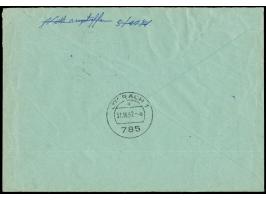 1962, Absenderfreistempel “115 Pfg. BERLIN-CHARLOTTENBURG 2 30.10.62 - Berliner Bank" auf Luftpost-R-Postauftrag nach Lörrach