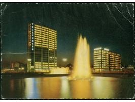 1956, Stadtbilder 1 M. und Heuss-Medaillon 10 Pfg. mit Stempel “BERLIN SW 11 7.2.61” als portogerechte Frankatur auf Eilboten