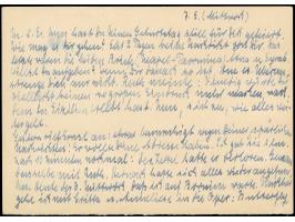 1949, Antwortkarte Bauten 20 Pfg. mit portogerechter Zufrankatur Stadtbilder 5 und 10 Pfg. je mit Stempel “BERLIN SW11 7.5.58