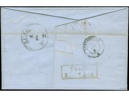 37½ c. green , very tiny touched at lower left corner ornament, otherwise clear to large margins, tied by rural handstamp wit