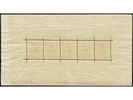 1921, 15 c. miniature sheet with plate number "2", unfolded, mint never hinged, vf