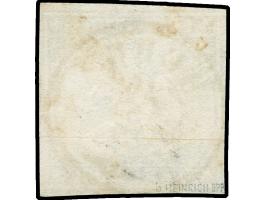 1857, 6 Kr. dunkelolivgrün, zum Teil leicht berührt, ansonsten voll- bis breitrandig geschnitten, farbfrisch mit DKr. “BERG” 
