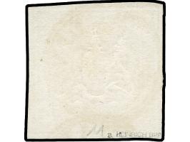 1859, 1 Kr. braun, allseits voll- bis breitrandig, farbfrisch mit DKr. “BALINGEN”, in einwandfreier Erhaltung, bestens sign. 