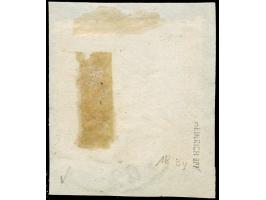 1861, 6 Kr. lebhaftgrün(lich)oliv mit undeutlichem DKr. auf Briefstück. Die farbfrische und gut gezähnte Marke ist in einwand