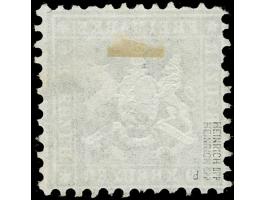 1863, 9 Kr. schwarzbraun, farbfrisch, gestempelt mit üblicher Zähnung, in einwandfreier Erhaltung, doppelt sign. Heinrich BPP