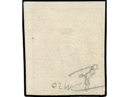 1852, 1 sgr., 2 copies in shades of light brownish red, good to large margins, neatly cancelled by circle of bars of Mersch r