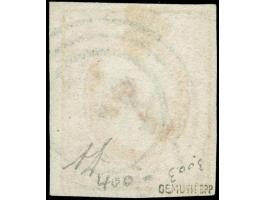1852, 1 sgr. vermilion, used with target of Grevenmacher, vf. Opinion Böttger BPP (2018)
