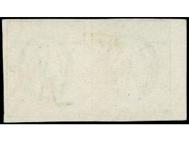 1852, 10 c. gray black, horizontal pair, ample to large margins with 5 mm sheet margin at left. The right stamp tiny thin, ot