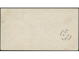 “CREFELD BHF. 1.FEBR.72” (Spalink6-8) klar auf kleiner Schild 1 Gr. karmin auf Briefkuvert mit rückseitig geprägtem Absenderv