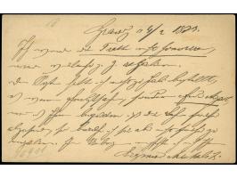 “GRAUDENZ 1.OCTBR.75” (Spalink 14) sehr klar auf Ganzsachenkarte ½ Gr. nach Berlin in einwandfreier Erhaltung. Eine recht spä