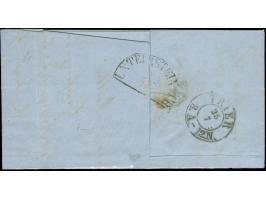 1859, 12½ c. rose, vertical strip of 3, clear to large margins, tied by c.d.s. "LUXEMBOURG 25 JUIL 61" to letter sheet to Bav
