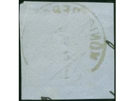 “KÖNIGSABERG PR. P.A. 4.JULI.73” (Spalink 20-1) sehr klar und kpl. auf großer Schild ⅓ Gr. dunkelgrausmaragdgrün auf Briefstü