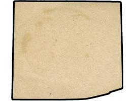 “LÜBECK 16.3.75” (Spalink 22-1) sehr klar und kpl. auf großer Schild 5 Gr. ockerbraun auf Briefstück. Die farbfrische Marke i