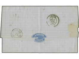 “LÜBECK 1.JULI.74” (Spalink 22-4), zwei sehr klare Abschläge auf waagerechtem Dreierstreifen großer Schild 1 Gr. karmin als t