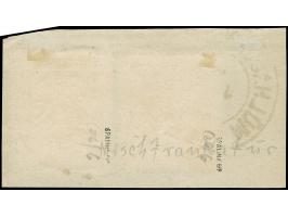 “MÜLHAUSEN i. ELS. BHF. 26.JAN.73” (Spalink 26-6) zweimal klar auf kleiner Schild 2 Gr. grauultramarin und großer Schild 1 Gr