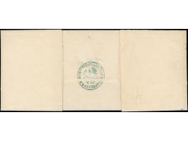 “OSNABRÜCK 21.MÄRZ.72” (Spalink 30-2) mehrfach klar auf senkrechtem Paar kleiner Schild ½ Gr. orange als tarifgerechte Mehrfa