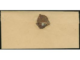 1887, 2 k. schwarzgrau/rot/grün und 2 k. grün/rot mit Federzug, nebengesetzt Stempel "WENDEN 30 DEZ 1887" auf großem Umschlag
