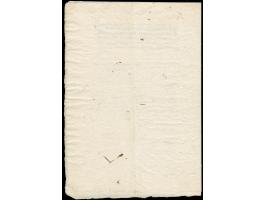 1818/19, Cavallini, official announcements for both issues with strikes of all original dies