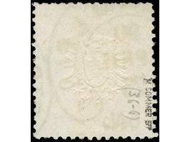 “STRASSBURG i. ELS. 20.APRIL.75” &nbsp;(Spalink 36-6) klarer Teilababschlag auf großer Schild ½ Gr. orange. Die farbfrische M