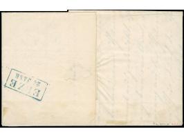 1852, 1/10 Th. auf hellgraugelb, allseits voll- bis breitrandig mit blauem Ra2 “VAREL 23.1.(59)” auf kpl. Faltbrief nach Elze