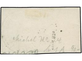 1920, Germania 5 Mark auf 7 ½ Pfg. rötlichorange, Aufdrucktype BIIa von Aufdruckfeld 11 der 1. Auflage, linkes Seitenrandstüc
