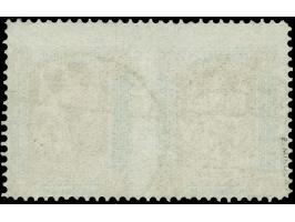 1920, I. Sarg-Ausgabe 1 M. dunkelgrün/orangebraun, dünnes Papier, waagerechtes Paar mittig ungezähnt, sauber gestempelt “MARI