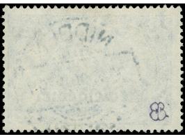 1920, Germania 2 M. dunkelkobaltblau, mit Plattenfehler “Krone links beschädigt sowie kleiner waagerechter Strich im E vom zw