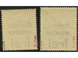 1945, Lokalausgabe Dorfstetten : Wiener Buchdruckaufdruck in blau auf Feldherrnhalle und Oldenburg, postfrisch, tadellos, sig