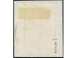 1923, Freimarke 30 C. auf 1000 M. grünlichblau, sauber gestempelt “KLAIPEDA 2 27.III.24” auf Briefstück, oben drei Zähne verk