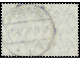 1920, Germania 2 Fr. 50 C. auf 2 Mark schwärzlichblau, mit Plattenfehler “Krone links beschädigt” (Feld 5, &nbsp;Teilauflage)