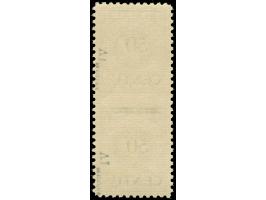 1923, Freimarke 50 C. auf 500 M. graulila, senkrechtes Paar, mittig ungezähnt, postfrisch, tadellos, sign. Dr. Petersen BPP&n