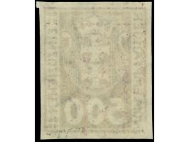 1923, Kleines Wappen von Danzig 500 M. dunkelviolettpurpur, ungezähnt, postfrisch, tadellos, sign. Richter, Kurzbefund Gruber