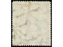 1922, Großes Staatswappen 50 M. rot/gold, Wasserzeichen 2Y, sauber zeitgerecht gestempelt mit Sicherungsstempel von Danzig 1,