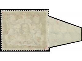 1922, Großes Staatswappen 9 M. karmin/braun, linkes Seitenrandstück, Probedruck mit &nbsp;Wasserzeichen 2Y, sauber ungebrauch