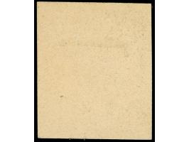 1921, Kleines Staatswappen 50 Pfg., ungezähnter Probedruck ohne Mittelstück, Schwarzdruck auf ungummiertem Kartonpapier, tade