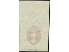 1921, Kleines Staatswappen 30 Pfg., Oberrandstück, Phasendruck nur des Mittelstücks, postfrisch, tadellos, sign Kniep BPP, Ku