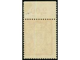 1935, Staatswappen im Oval 5 Pfg. rötlichorange, stehendes Wasserzeichen (Wz. 3X), Oberrandstück, postfrisch, Falzspur im Obe
