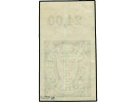 1935, Staatswappen im Oval 40 Pfg. schwärzlichlilaultramarin, Oberrandstück, ungezähnt, postfrisch, tadellos, sign. Kniep BPP