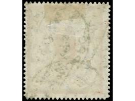1922, Großes Staatswappen 50 M. rot/gold, liegendes Wasserzeichen, zeitgerecht gestempelt “ZOPPOT e -5.9.22”, tadellos, unsig
