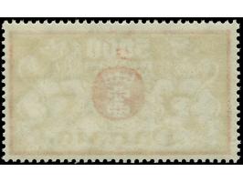 1923, Großes Staatswappen 5000 Mark lebhaftrot/silber, doppelter Rosettenunterdruck, postfrisch, tadellos, unsigniert, Fotobe
