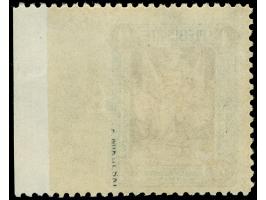 1920, 2. Mailänder Ausgabe 1 M. dunkelgrün/orangebraun, rechtes Seitenrandstück, dort ungezähnt, postfrisch, tadellos, sign. 