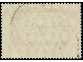 1920, Germania 1 M. dunkelrosa, mit Plattenfehler “untere Hälfte der Fahnenschnur am rechten Bildrand fehlt” (Feld 35), saube