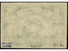 1921, Flugpost 5 M. schwarzultramarin, ungezähnter Probedruck, sauber ungebraucht, tadellos, sign. u. a. Stoye BPP, Kurzbefun