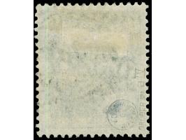 1920, Schrägaufdruck 15 Pfg. schwärzlichgrauviolett, Aufdruckfehler “z In Danzig mittig senkrecht gebrochen sowie Aufdruckbal