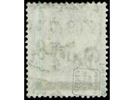 1920, Schrägaufdruck 5 Pfg. schwärzlichgrün, mit Aufdruckfehler "Denzig statt Danzig", sauber und zeitgerecht gestempelt, tad