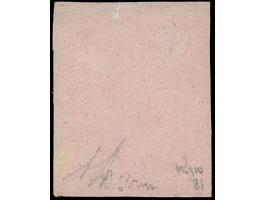 1859/61, 2 Gr. auf mattrötlichkarmin, farbfrisch und allseits vollrandig, ungebraucht ohne Gummi, kleine helle Stelle, ansons
