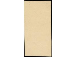 1923, Großes Staatswappen 50000 M., ungezähnter Probedruck in schwarz auf ungummiertem Kreidepapier, senkrechtes Oberrandpaar
