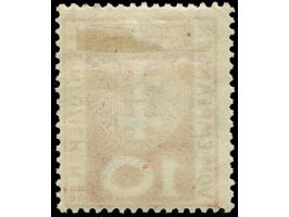 1921, Kleines Wappen 10 Pfg., Probedruck in orange, sauber ungebraucht, tadellos, Kurzbefund Gruber BPP (2019)