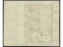 1921, Kleines Wappen 60 Pfg. dunkelbraunviolett, ungezähnt, rechtes Seitenrandstück, postfrisch, tadellos