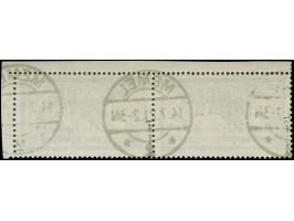 1920, Freimarke 1,25 M. auf 60 C. dunkelgrauviolett/kobalt, weißes Papier, Aufdruckfehler “weiter Abstand zwischen 1 und mark